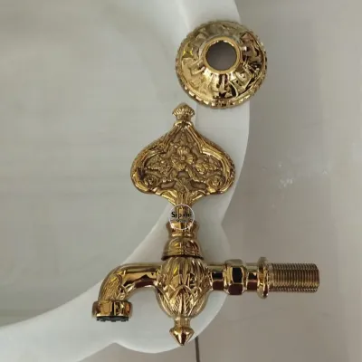 Gold Renk Şehzade Model Osmanlı Musluğu Gold Renk Şehzade Model Osmanlı Musluğu