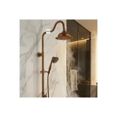 Royal Serisi Modern Duş Seti - Bronz