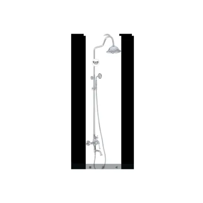 Royal Serisi Modern Duş Seti - Krom