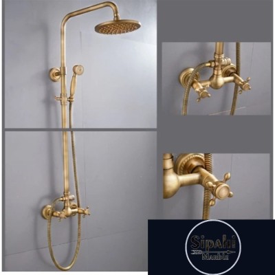 Antique Plated Square Shower Set Antique Plated Square Shower Set