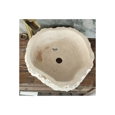 Traverten Şekilsiz Çanak Lavabo Traverten Şekilsiz Çanak Lavabo
