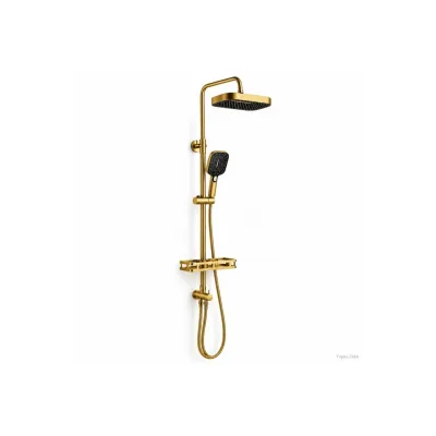 Büyük Başlıklı Duş Seti - MAT GOLD Büyük Başlıklı Duş Seti - MAT GOLD