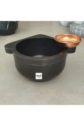  Toros Siyah Köşe Mermer Kurna