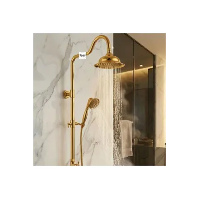 Royal Serisi Modern Duş Seti - Gold