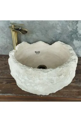 Traverten Özel Çalışma Çanak Lavabo