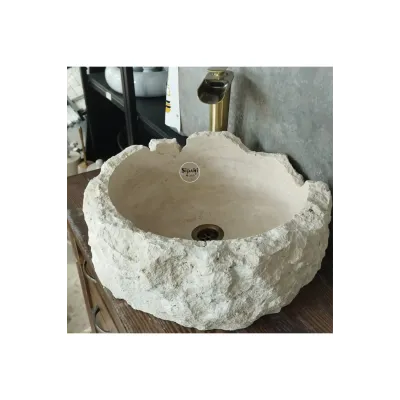 Traverten Özel Çalışma Çanak Lavabo Traverten Özel Çalışma Çanak Lavabo