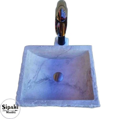 Traverten Dışı Patlatma Dikdörtgen Lavabo