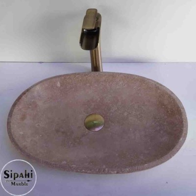 Noche Traverten Elips Lavabo