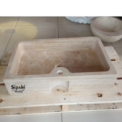 Siver Travertine Deep Rectangular Sink Siver Travertine Deep Rectangular Sink