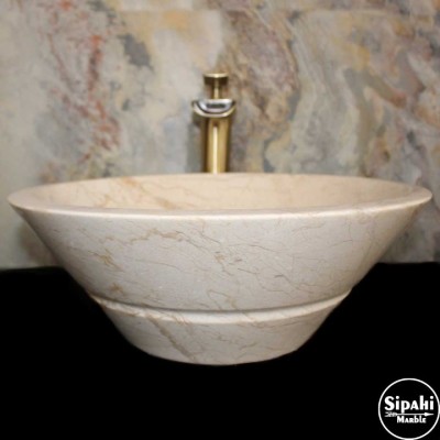  Beige Bowl Design Washbasin