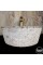 Silver Travertine Outside Horizontal Burst Sink Silver Travertine Outside Horizontal Burst Sink