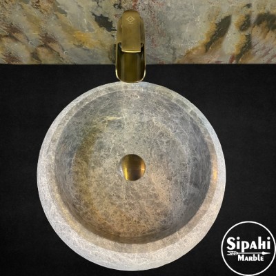 Tundra Gray Curved Washbasin Tundra Gray Curved Washbasin