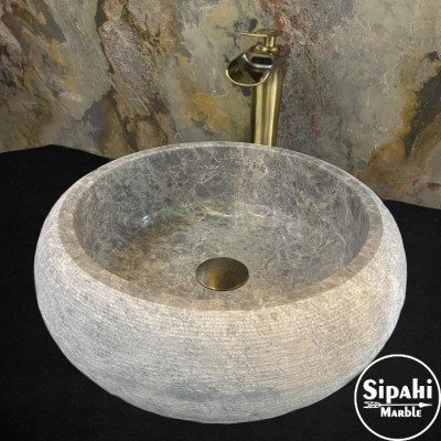 Tundra Gray Curved Washbasin Tundra Gray Curved Washbasin