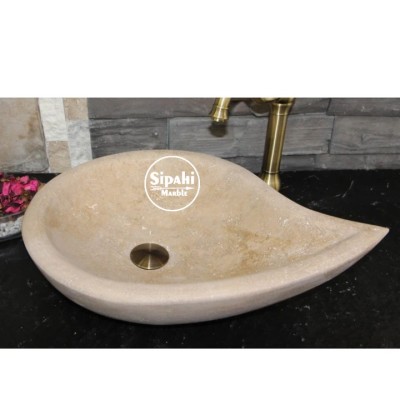 Noche Traverten Damla Model Lavabo