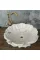 Beyaz Mermer Nilüfer Çiçeği Lavabo