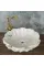 Beyaz Mermer Nilüfer Çiçeği Lavabo