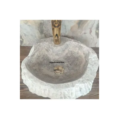 Siver Travertine Deep Rectangular Sink Siver Travertine Deep Rectangular Sink