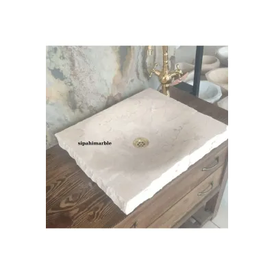 Siver Travertine Deep Rectangular Sink Siver Travertine Deep Rectangular Sink