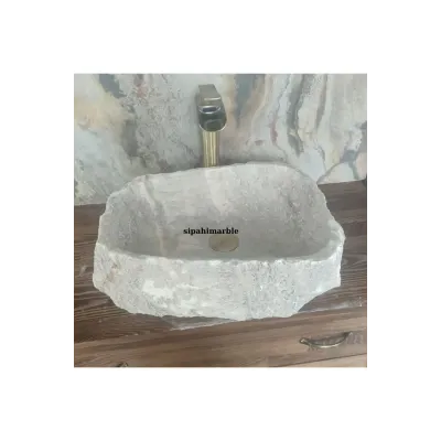 Siver Travertine Deep Rectangular Sink Siver Travertine Deep Rectangular Sink