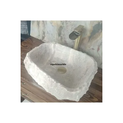 Siver Travertine Deep Rectangular Sink Siver Travertine Deep Rectangular Sink