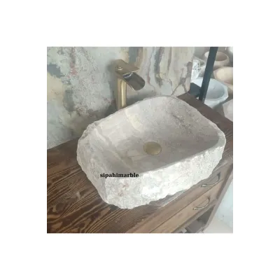 Siver Travertine Deep Rectangular Sink Siver Travertine Deep Rectangular Sink