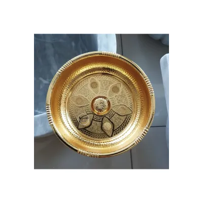 Altın Kaplama Osmanlı Hamam Tası - Pirinç Altın Kaplama Osmanlı Hamam Tası - Pirinç