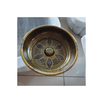 Antique Plated Bath Bowl - Brass Antique Plated Bath Bowl - Brass