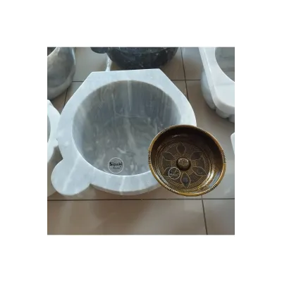 Antique Plated Bath Bowl - Brass Antique Plated Bath Bowl - Brass