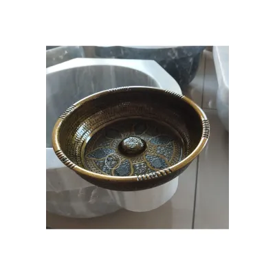 Antique Plated Bath Bowl - Brass Antique Plated Bath Bowl - Brass