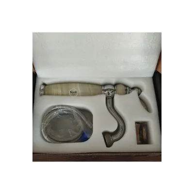 Krom Onyx Detaylı Uzun Çanak Lavabo Bataryası Krom Onyx Detaylı Uzun Çanak Lavabo Bataryası