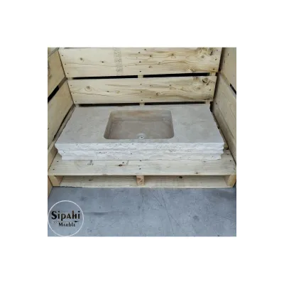 Siver Travertine Deep Rectangular Sink Siver Travertine Deep Rectangular Sink
