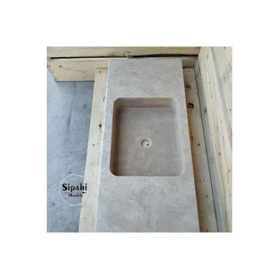 Siver Travertine Deep Rectangular Sink Siver Travertine Deep Rectangular Sink
