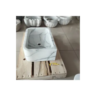 Siver Travertine Deep Rectangular Sink Siver Travertine Deep Rectangular Sink