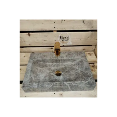 Siver Travertine Deep Rectangular Sink Siver Travertine Deep Rectangular Sink
