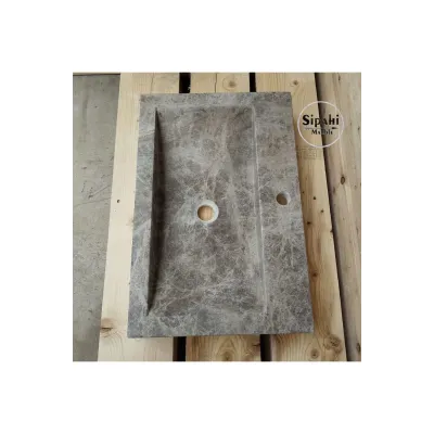 Siver Travertine Deep Rectangular Sink Siver Travertine Deep Rectangular Sink