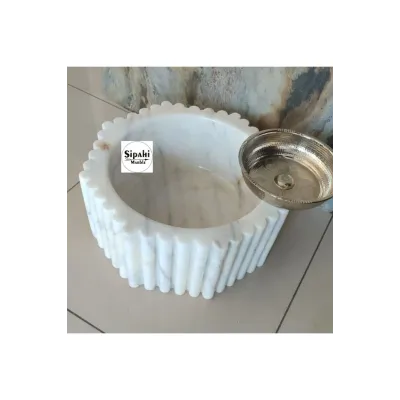 Muğla Beyaz Fitilli Yuvarlak Kurna Muğla Beyaz Fitilli Yuvarlak Kurna