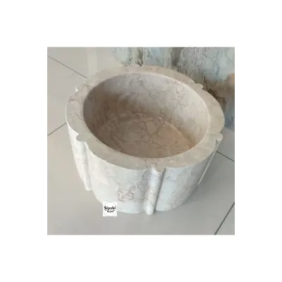 Rozalya Bej Mermer Papatya Model Kurna Rozalya Bej Mermer Papatya Model Kurna