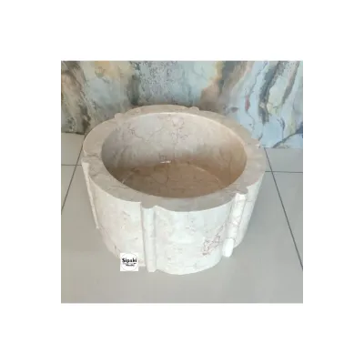 Rozalya Bej Mermer Papatya Model Kurna Rozalya Bej Mermer Papatya Model Kurna