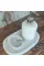 Beige Marble Rose Gold Convex Deer Detail 7 Pcs Bathroom Set Beige Marble Rose Gold Convex Deer Detail 7 Pcs Bathroom Set