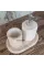 Beige Marble Rose Gold Convex Deer Detail 7 Pcs Bathroom Set Beige Marble Rose Gold Convex Deer Detail 7 Pcs Bathroom Set