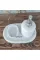 Beige Marble Rose Gold Convex Deer Detail 7 Pcs Bathroom Set Beige Marble Rose Gold Convex Deer Detail 7 Pcs Bathroom Set