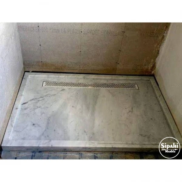 Cloudy Gray Marble Shower Tray