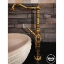 Gold Embroidered Basin Mixer