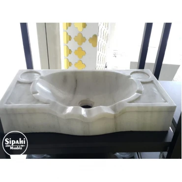 White Marble Palace Design Sink
