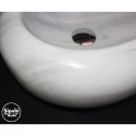 White Marble Pebble Design Sink