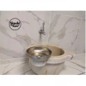 Afyon Marble  With Yellow-Gray Veins Standard Hammam Sink