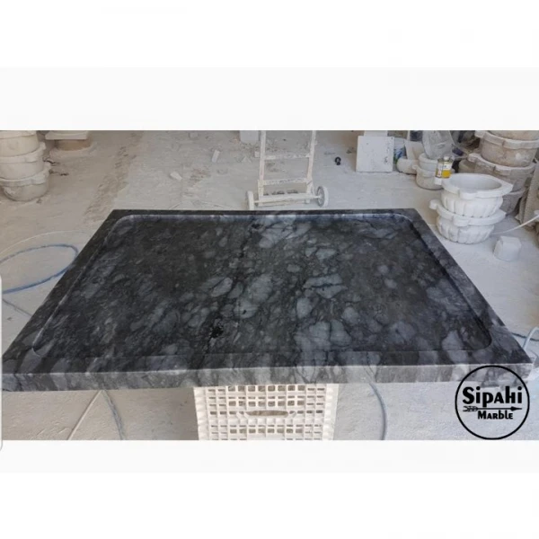 Tiger Skin Marble Square Shower Tray