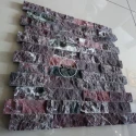 Rossa Levante Marble Split Face Mosaic - 2,5x7,5 cm