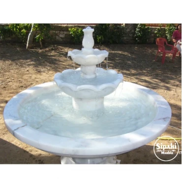 Yellow-White Marble With Large Pool Saloon Sprinkler
