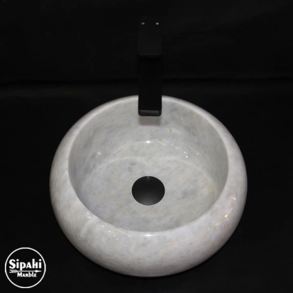 Gray Marble Mini Convex Washbasin